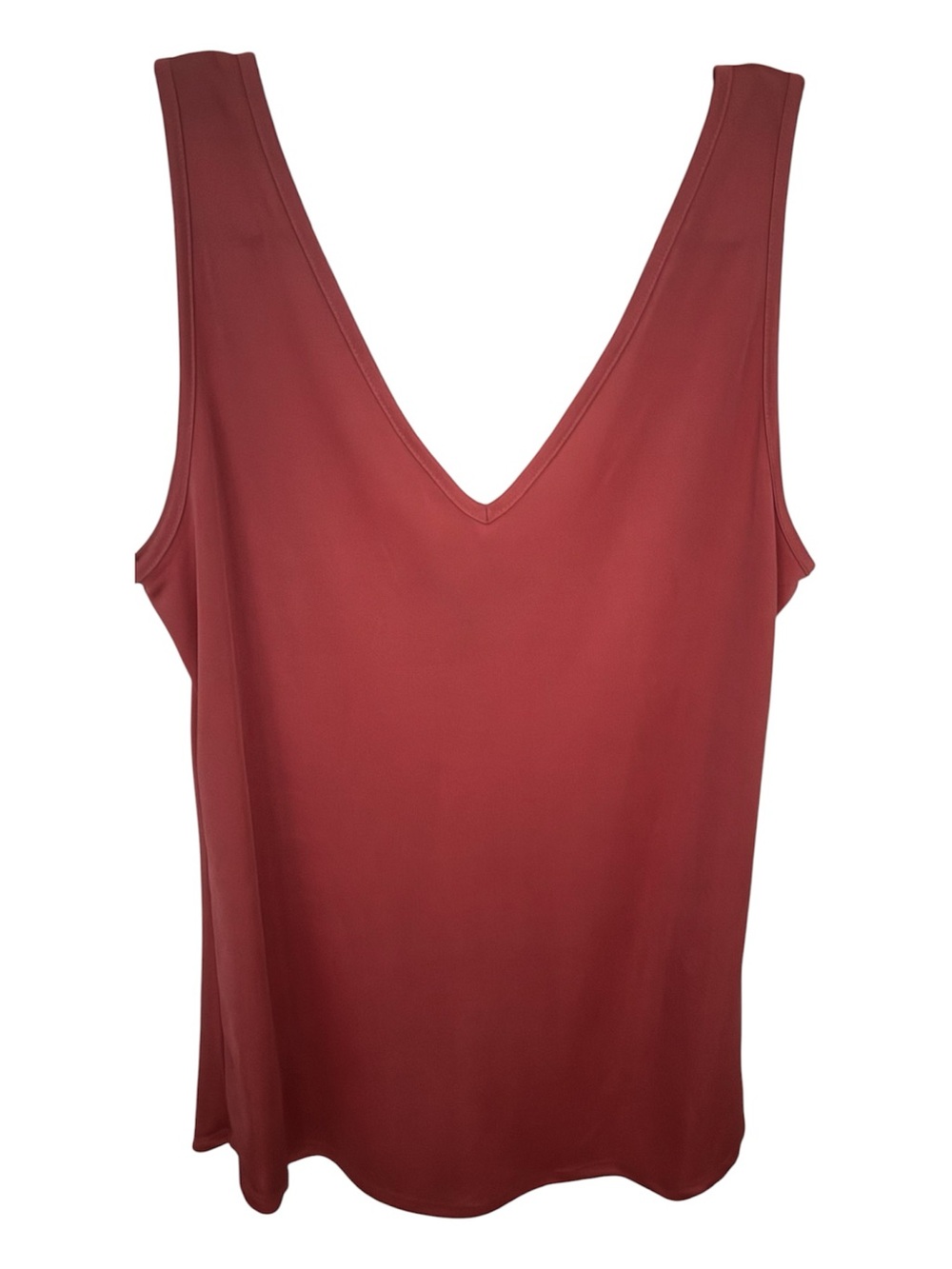White House Black Market Sleeveless V-Neck Tank Top - Reversible Peach